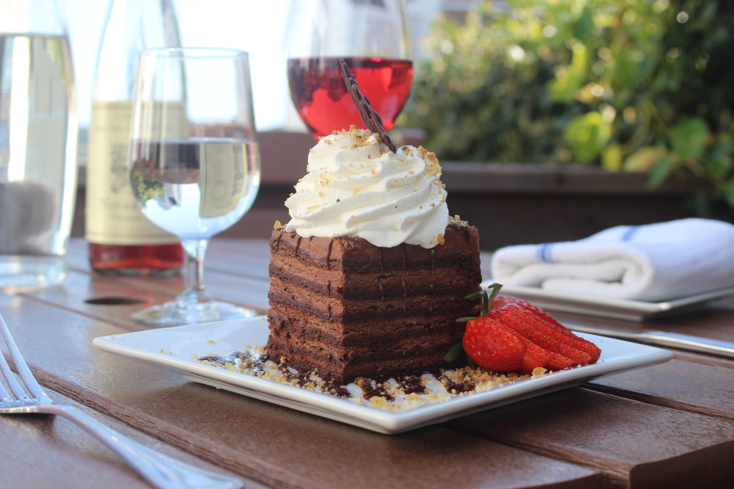 Dessert at Trillium Cafe, Mendocino