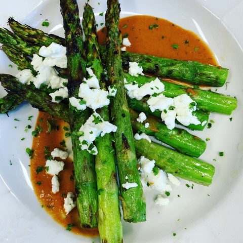 Asparagus Salad at Trillium Cafe, Mendocino