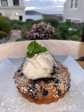 Dessert at Trillium Cafe, Mendocino