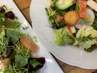 Salad at Trillium Cafe, Mendocino