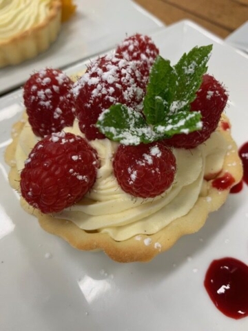 Lemon Cream Tart at Trillium Cafe, Mendocino