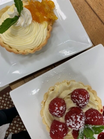 Lemon Cream Tarts at Trillium Cafe, Mendocino