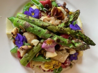 Spring Vegetable Gnocchi at Trillium Cafe, Mendocino