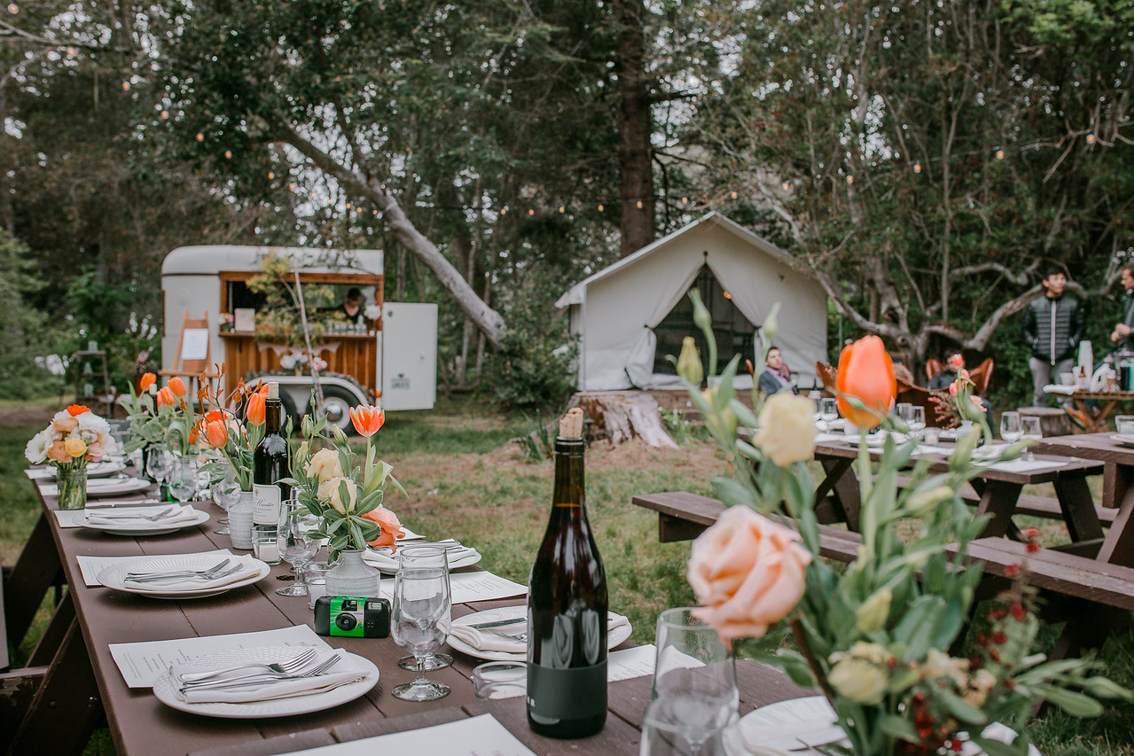 Catering by Trillium Mendocino at Mendo Grove, photography by Cassandra Young