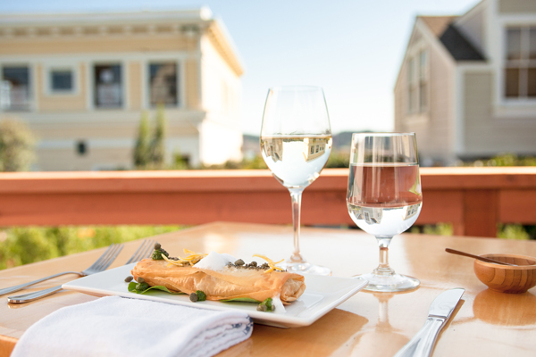 Enjoy a Delicious Meal on the Deck at Trillium Cafe, Mendocino, photography by Cassandra Young