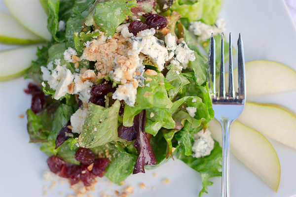 Salad at Trillium Cafe, Mendocino, photography by Cassandra Young