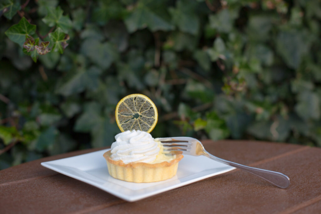 Lemon Tart at Trillium Cafe, Mendocino, photography by Cassandra Young